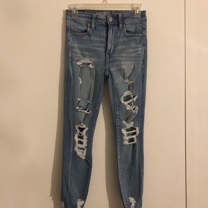 American Eagle Destroyed Jeggings